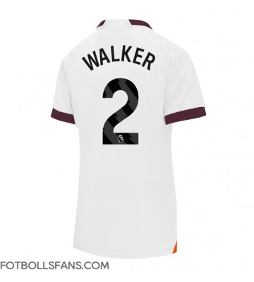 Manchester City Kyle Walker #2 Replika Bortatröja Damer 2023-24 Kortärmad